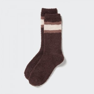 Ponozky Uniqlo HEATTECH Soft Fluffy Damske Tmavo Hnede Slovensko | W153420