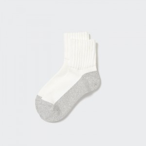 Ponozky Uniqlo HEATTECH Soft Pile Half Panske Biele Slovensko | H197304