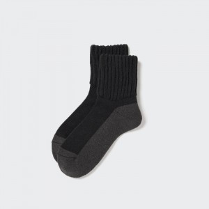 Ponozky Uniqlo HEATTECH Soft Pile Half Panske Čierne Slovensko | E017305
