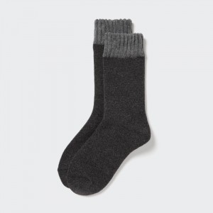 Ponozky Uniqlo HEATTECH Soft Pile Panske Tmavo Siva Slovensko | X130187