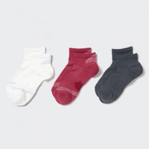 Ponozky Uniqlo Kratke 3 Pack (Sports/Piled) Damske Biele Slovensko | O332402