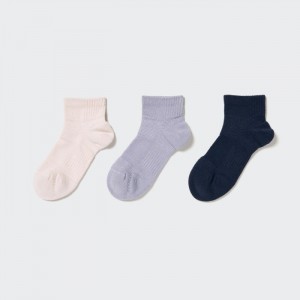 Ponozky Uniqlo Kratke 3 Pack (Sports/Piled) Damske Natural Slovensko | P077258