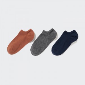 Ponozky Uniqlo Kratke (3 Pairs) Damske Hnede Slovensko | J475098