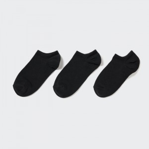 Ponozky Uniqlo Kratke (3 Pairs) Damske Čierne Slovensko | B994858