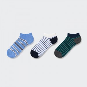 Ponozky Uniqlo Kratke (3 Pairs) Detske Modre Slovensko | H224899