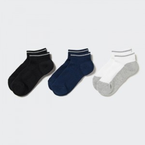 Ponozky Uniqlo Kratke (3 Pairs) Detske Siva Slovensko | G515966