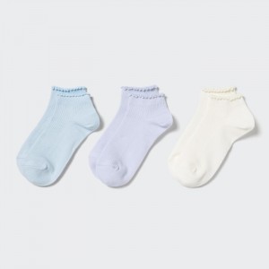 Ponozky Uniqlo Kratke (3 Pairs) Detske Svetlo Modre Slovensko | W320285