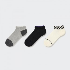 Ponozky Uniqlo Kratke (3 Pairs) Detske Tmavo Siva Slovensko | S854835
