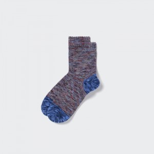 Ponozky Uniqlo Melange Half Panske Modre Slovensko | H398550