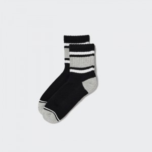 Ponozky Uniqlo Pattern Podsite Half Panske Čierne Slovensko | H109735