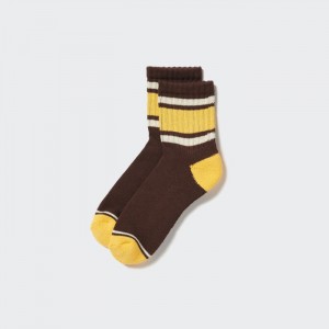 Ponozky Uniqlo Pattern Podsite Half Panske Hnede Slovensko | C459756