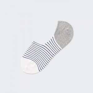 Ponozky Uniqlo Pruhované Low-Cut Panske Biele Slovensko | D463736