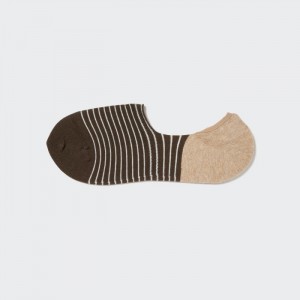 Ponozky Uniqlo Pruhované Low-Cut Panske Tmavo Hnede Slovensko | F708044