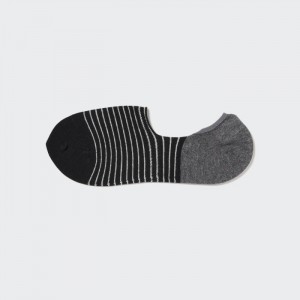 Ponozky Uniqlo Pruhované Low-Cut Panske Čierne Slovensko | K769288