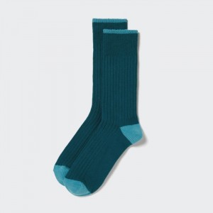 Ponozky Uniqlo Rebrovaný Panske Zelene Slovensko | G770649