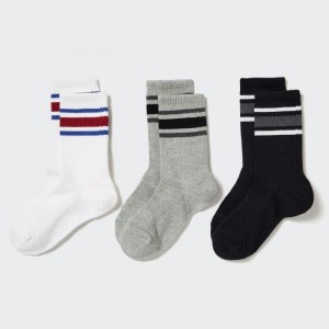 Ponozky Uniqlo Regular 3 Pack Detske Biele Slovensko | E984164