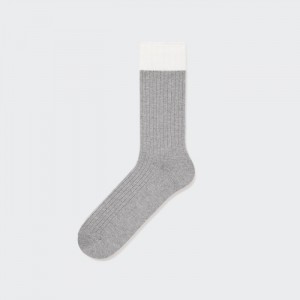 Ponozky Uniqlo Silket Rebrovaný Panske Siva Slovensko | P082138