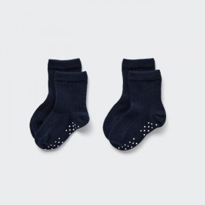 Ponozky Uniqlo Socks (2 Pairs) Pre Babatka Námornícka Modrá Slovensko | Y733647