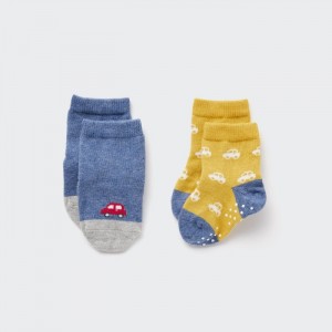 Ponozky Uniqlo Socks (2 Pairs) Pre Babatka Modre Slovensko | N296242
