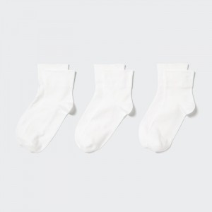 Ponozky Uniqlo Socks 3 Pack Damske Biele Slovensko | B646004