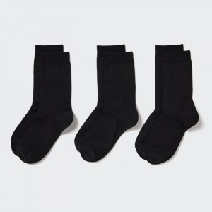 Ponozky Uniqlo Socks 3 Pack Damske Čierne Slovensko | D775239
