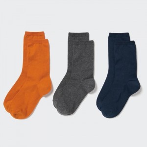 Ponozky Uniqlo Socks (3 Pairs) Damske Oranžové Slovensko | L190113