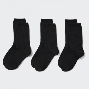 Ponozky Uniqlo Socks (3 Pairs) Damske Čierne Slovensko | O700619