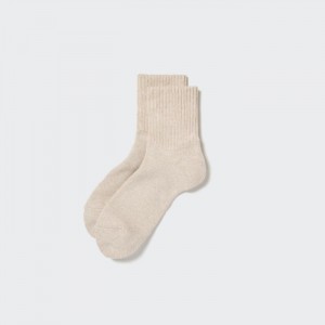 Ponozky Uniqlo Soft Pile Half Panske Béžové Slovensko | R713211