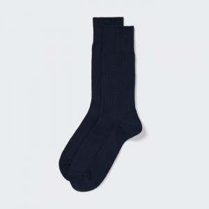 Ponozky Uniqlo Supima® Bavlnene Pique Panske Námornícka Modrá Slovensko | M951061
