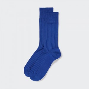 Ponozky Uniqlo Supima Bavlnene Siroke Topanky Rebrovaný Panske Modre Slovensko | M985880