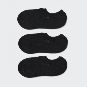 Ponozky Uniqlo Športové Footsies (3 Pairs) Damske Čierne Slovensko | E865139