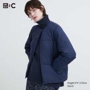Páperové Bundy Uniqlo Light Damske Námornícka Modrá Slovensko | L674742