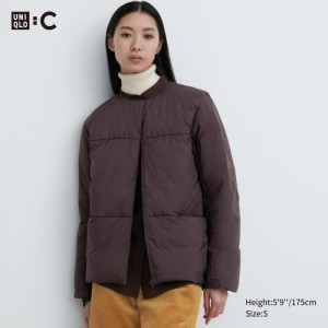 Páperové Bundy Uniqlo Light Damske Tmavo Hnede Slovensko | J084420