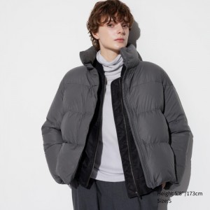Páperové Bundy Uniqlo Powder Soft (NANODESIGN™) Damske Siva Slovensko | A389698