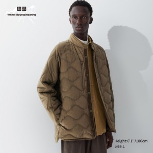 Páperové Bundy Uniqlo Recycled Hybrid Damske Hnede Slovensko | K638387