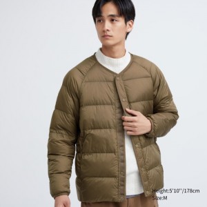 Páperové Bundy Uniqlo Recycled Panske Hnede Slovensko | G413468
