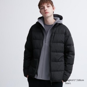 Páperové Bundy Uniqlo Ultra Light (3D Cut Siroke Topanky Quilt) Panske Čierne Slovensko | O950486