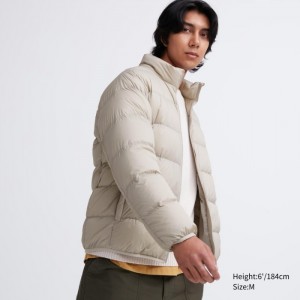 Páperové Bundy Uniqlo Ultra Light (3D Cut Siroke Topanky Quilt) Panske Natural Slovensko | U166683