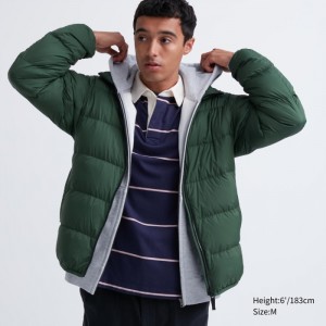 Páperové Bundy Uniqlo Ultra Light (3D Cut Siroke Topanky Quilt) Panske Zelene Slovensko | U918670
