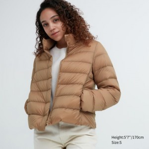 Páperové Bundy Uniqlo Ultra Light Damske Béžové Slovensko | T105875