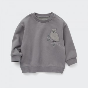 Pulover Uniqlo Fleece (Owl) Pre Babatka Siva Slovensko | G145310