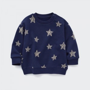 Pulover Uniqlo Fleece (Star) Pre Babatka Námornícka Modrá Slovensko | Z354192
