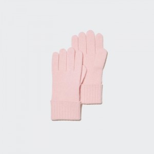 Rukavice Uniqlo Cashmere Pletené Damske Ruzove Slovensko | U187578
