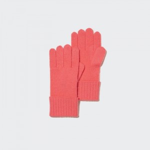 Rukavice Uniqlo Cashmere Pletené Damske Ruzove Slovensko | G248404