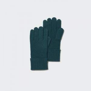 Rukavice Uniqlo Cashmere Pletené Damske Tmavo Zelene Slovensko | K743547