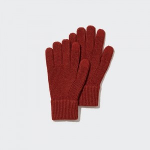 Rukavice Uniqlo HEATTECH Pletené Damske Červené Slovensko | Z928499