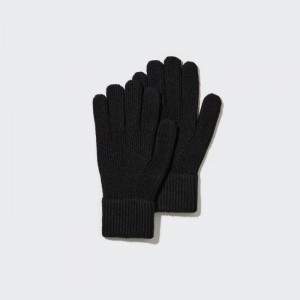 Rukavice Uniqlo HEATTECH Pletené Damske Čierne Slovensko | D084673