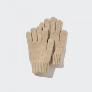 Rukavice Uniqlo HEATTECH Pletené Detske Béžové Slovensko | Y284319