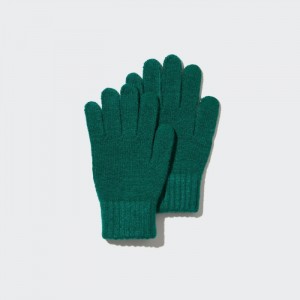 Rukavice Uniqlo HEATTECH Pletené Detske Zelene Slovensko | U059067