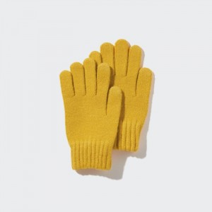 Rukavice Uniqlo HEATTECH Pletené Detske Žlté Slovensko | N615896
